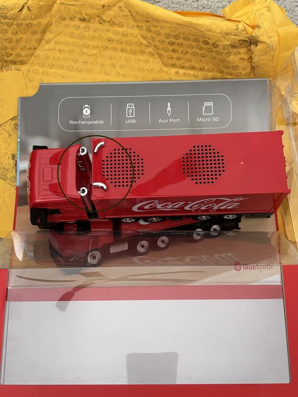 Coca-Cola Truck Shaped HD Blueooth Speaker and FM Radio - Macy's