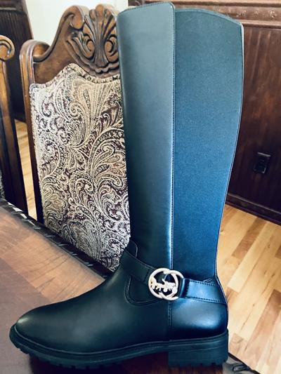 COACH Women's Farrah Logo Buckle Tall Riding Boots - Macy's