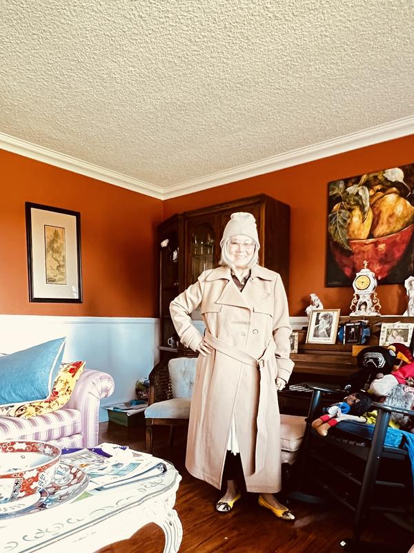 Loving the Donna Karan belted trench coat