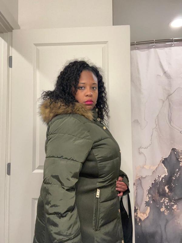 Women's Faux-Fur-Trim Hooded Puffer Coat, Exclusively at Macy's