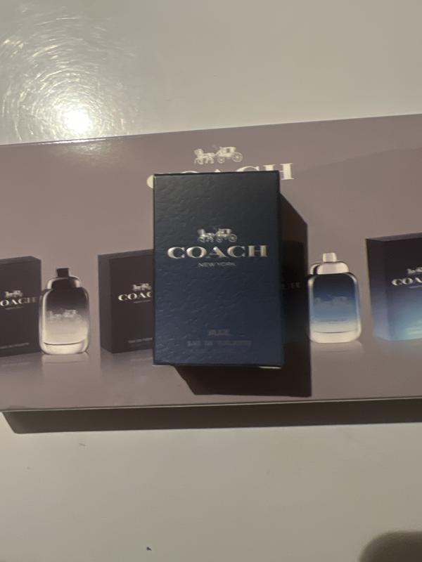 Sealed Coach Mens's 4 store Piece Mini Gift Set 2X Blue 4.5mL 2X Coach 4.5mL