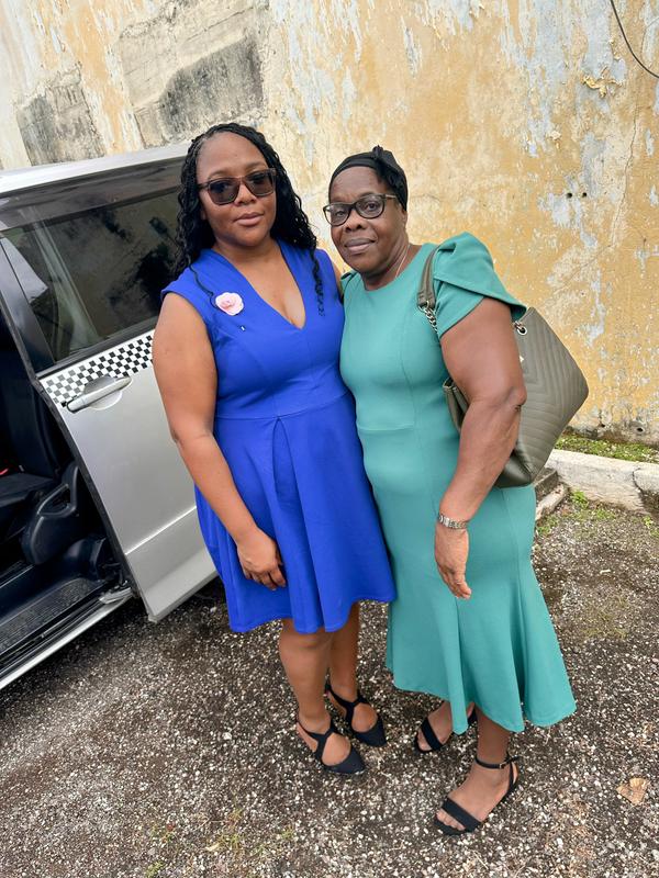 While at a funeral in Jamaica.