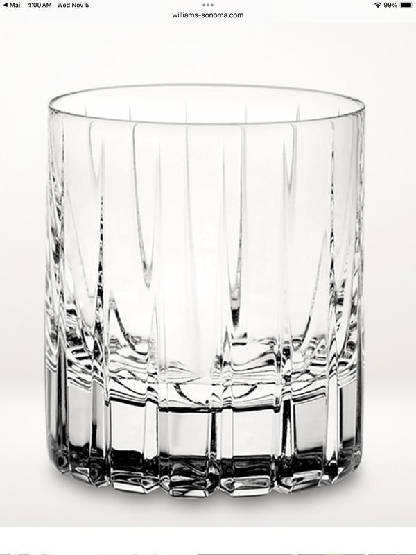 Example Consistent shape straight all the way base to rim. The Villeroy & Boch widened in the middle.  I returned them because of the shape.