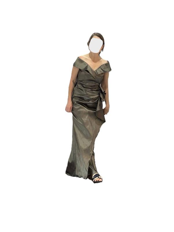 Women's Taffeta Off-The-Shoulder Sweetheart Gown