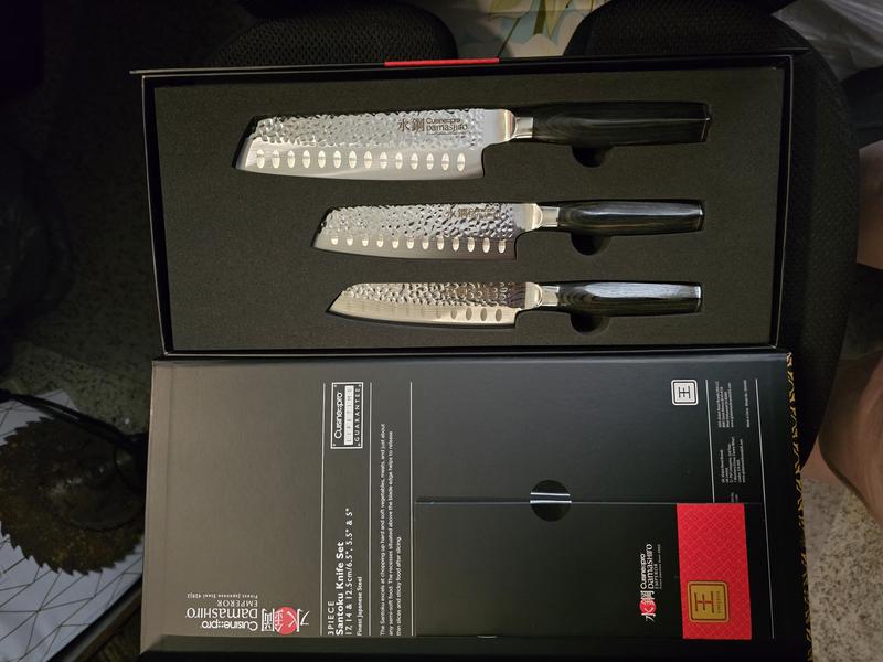 Damashiro Emperor Santoku Set, 3 Piece