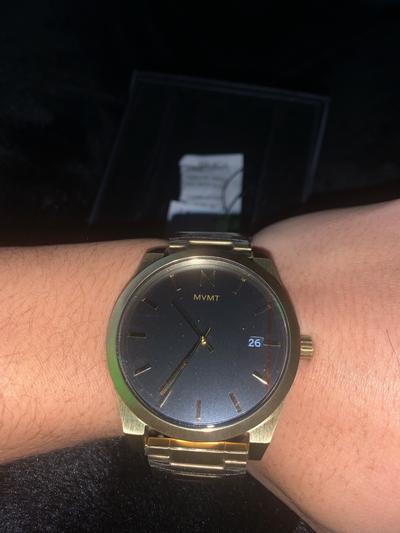 MVMT Men s Element Aether Gold Ion Plated Stainless Steel Bracelet Watch 43mm Macy s