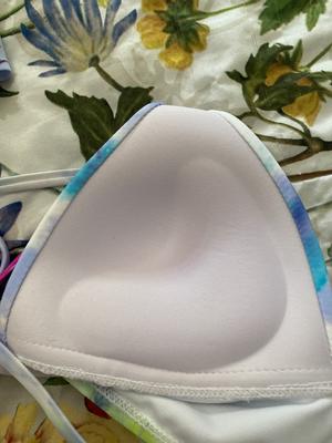 California Waves Junior's Bralette Bikini Top Swimsuit  Pink Size Large