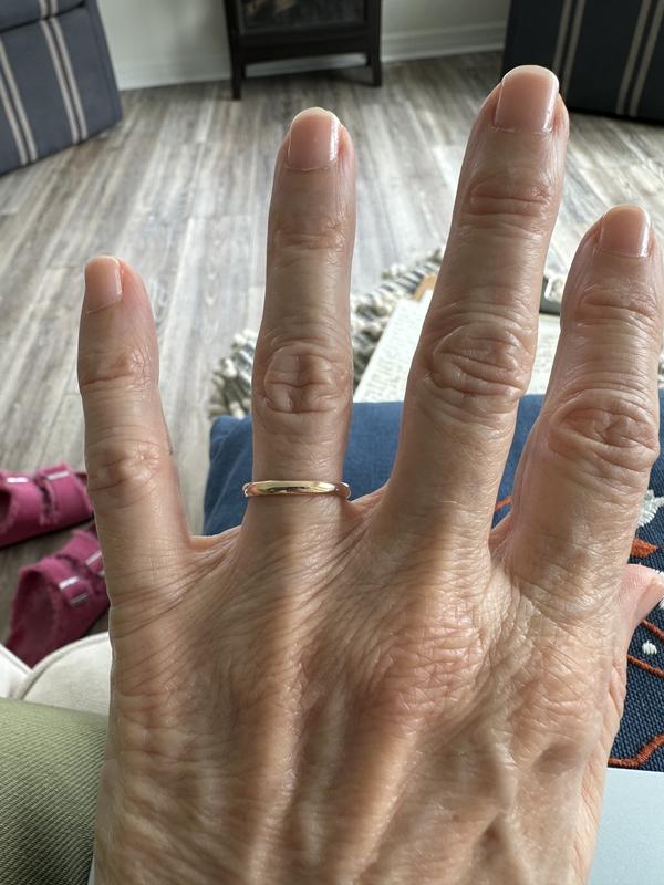 2mm gold band 14K