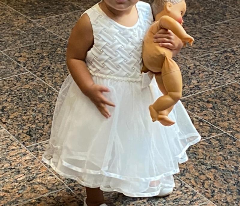 Rare Editions Baby Girls Tiered Pearl Sleeveless Dress Macy s