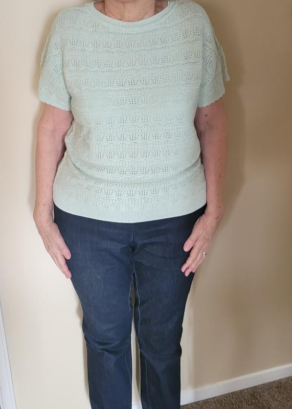 売れ筋商品|||スタイルアンドコー ニット&セーター アウター レディース Women's llic Pointelle Dolman-Sleeve Sweater, Exclusively at Macy's Lurex Mint Style & Co Women's Lurex Shine Pointelle Dolman-Sleeve