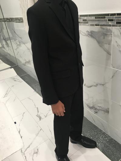 As part of a suit with a matching blazer