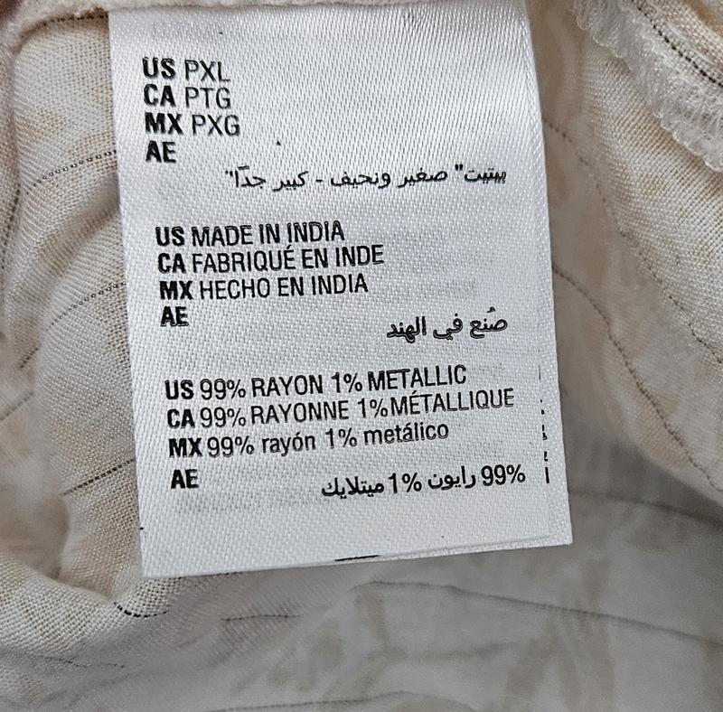 Fabric composure - soft, but wrinkly and thin