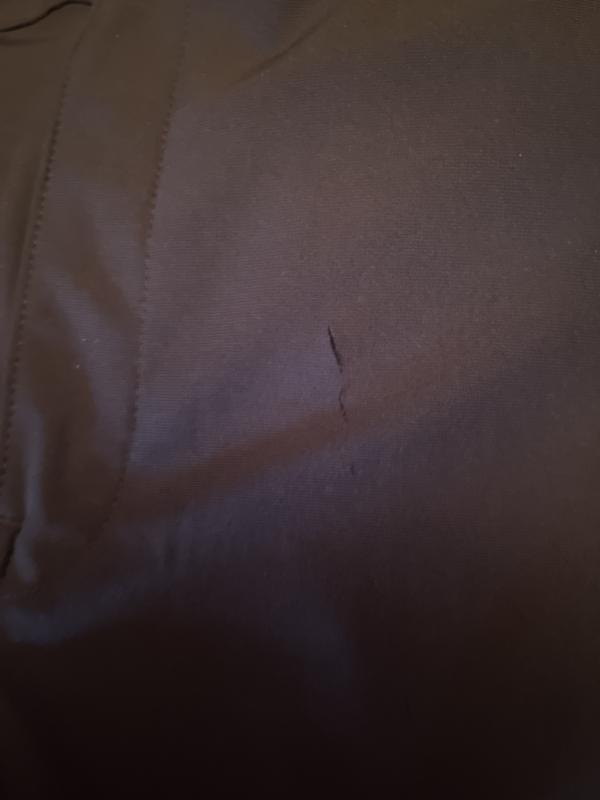 These pants are not tight and I purchase a waist size up just incase. I have no idea how and why they ripped. So I question the quality but really like these pants other wise