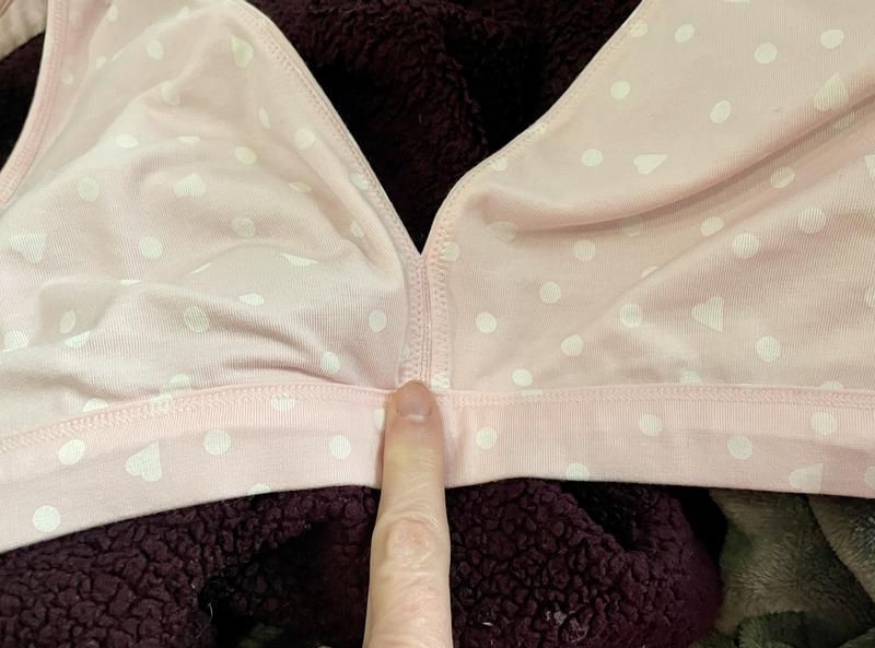 The wider band helps make this bra feel very supportive.