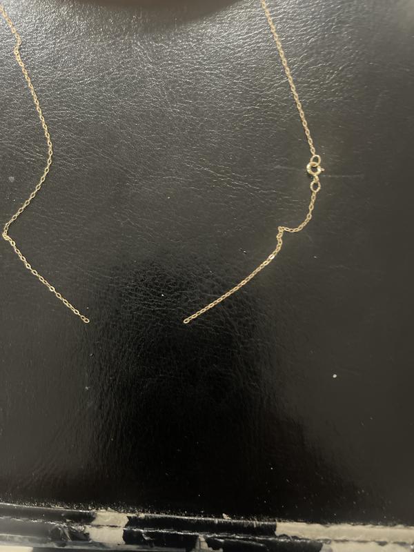 Sideways Cross Pendant Necklace in 10k Gold