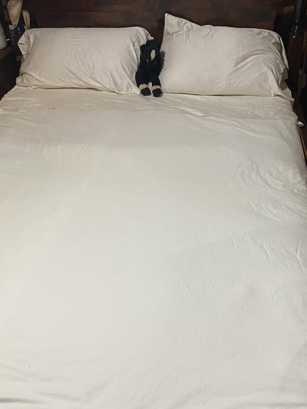 Ahhhhhhh new dirt comfortable sheets.