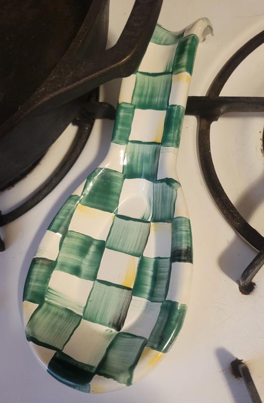 Mckenzie Childs emerald spoon rest