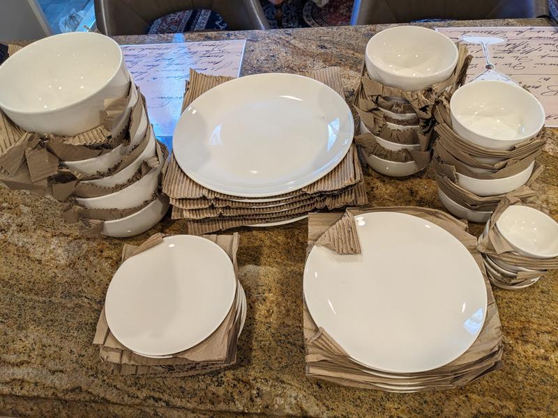 Every size plate, bowl you'll need for 6