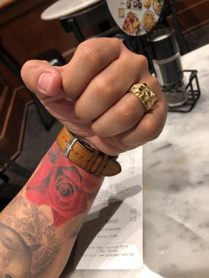 Men's Nugget Ring in 10k Gold