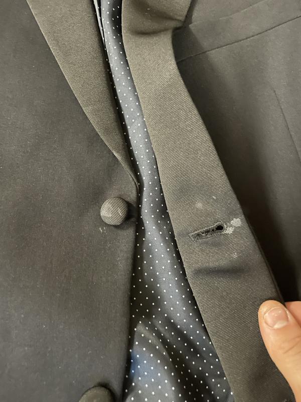 The stains on the jacket