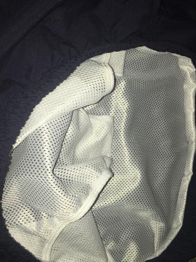 Close up of mesh inner liner