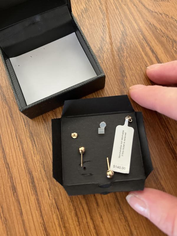 Earrings with box