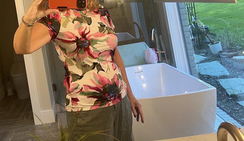 Vibrant print T shirt