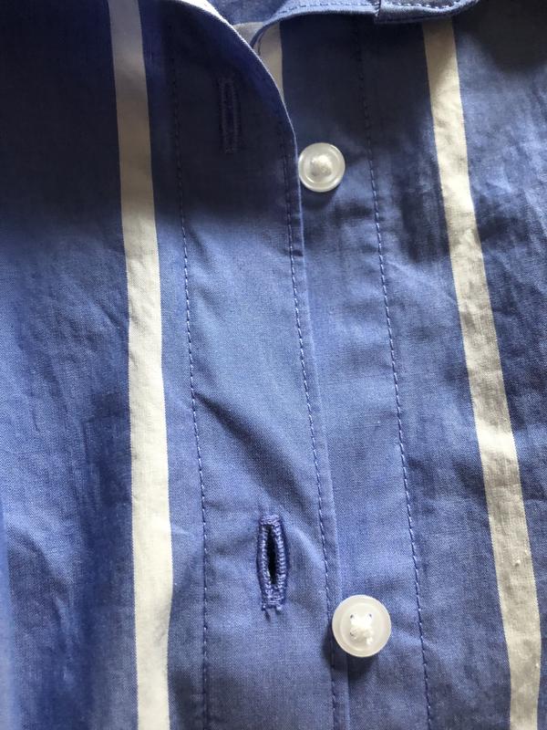 I love that the buttons match the stripes perfectly.