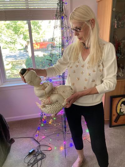 A sweater just right for holiday glitter