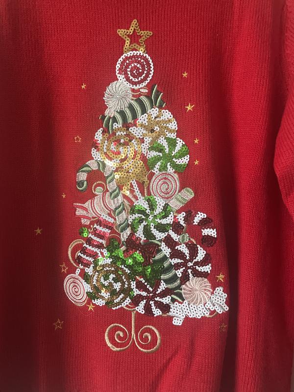 Women's Candy Tree Graphic Sweater, PXS-4X, Macy's Exclusive