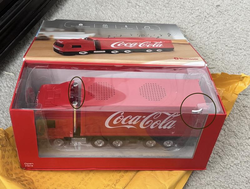 Coca-Cola Truck Shaped HD Blueooth Speaker and FM Radio - Macy's
