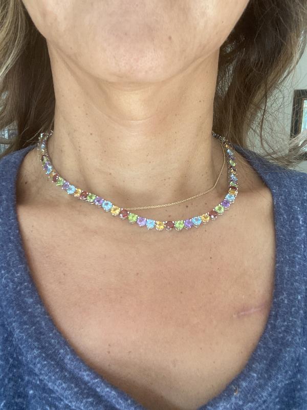 Amethyst Necklace (30 ct. t.w.) in Sterling Silver (Also Available in Peridot, Blue Topaz, Garnet & Multi-Stone)