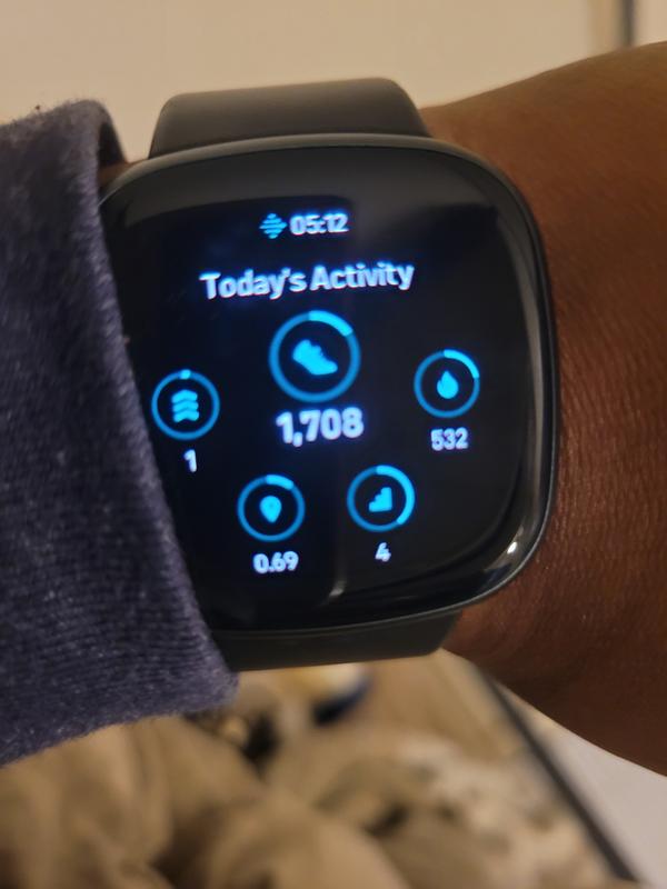 Fitbit Versa 4 Black Graphite Premium Smartwatch 39mm Macy s