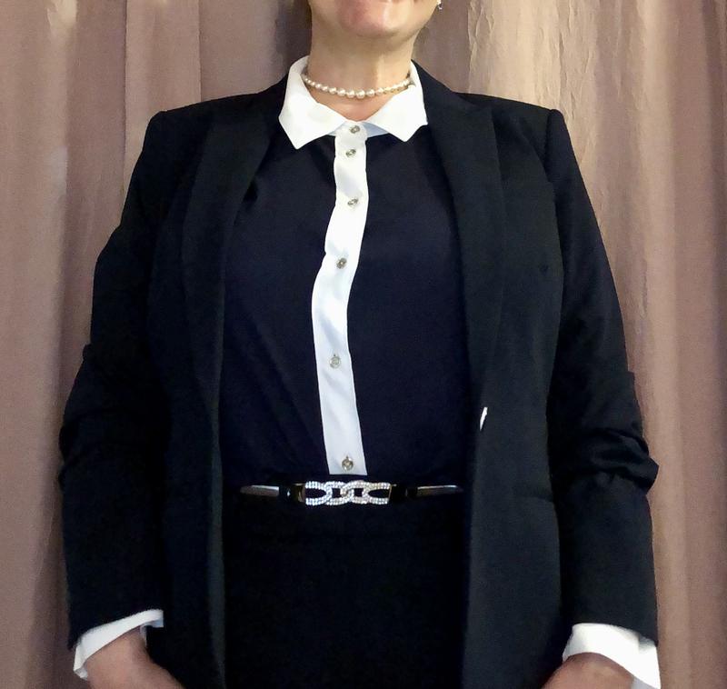 Shirt under suit