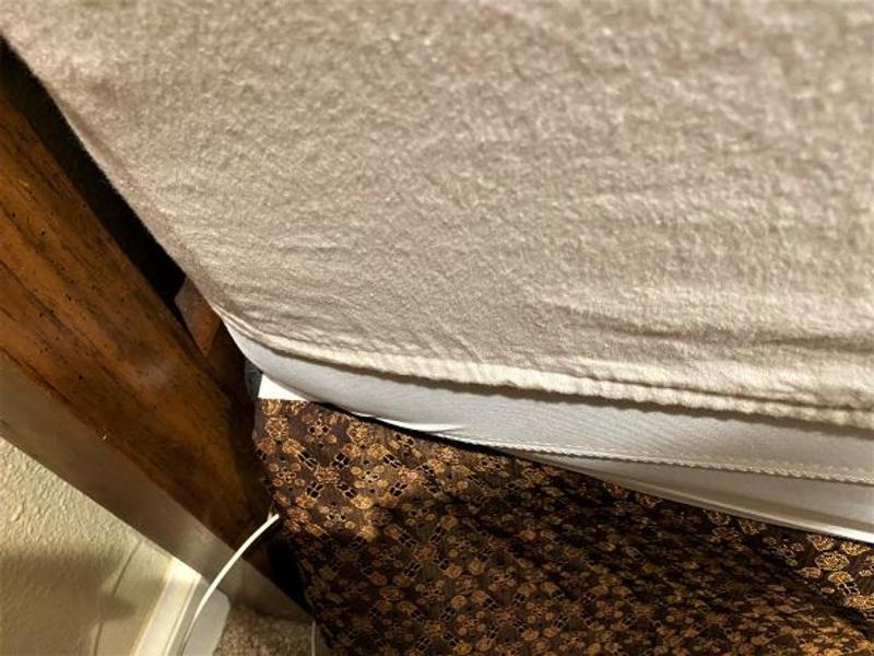 Headboard with mattress