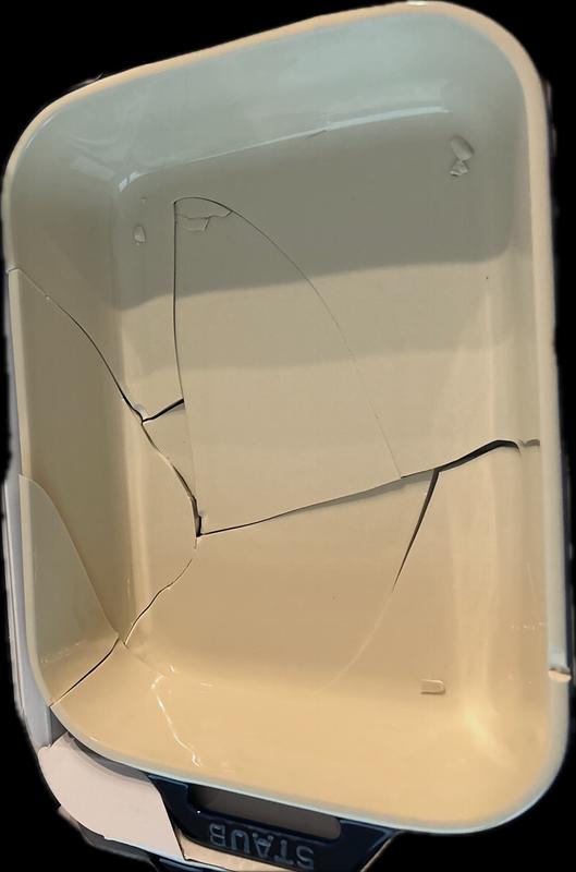 Shattered medium dish