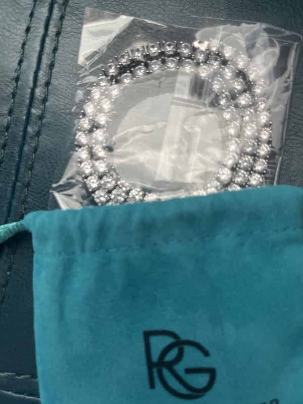 Classic Clear Round Cubic Zirconia Tennis Necklace