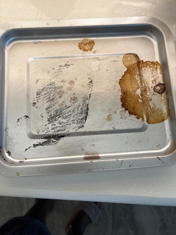 Unable to clean tray