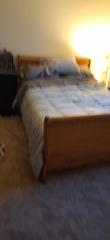 As you can see, the king size was needed to properly cover my queen size bed.