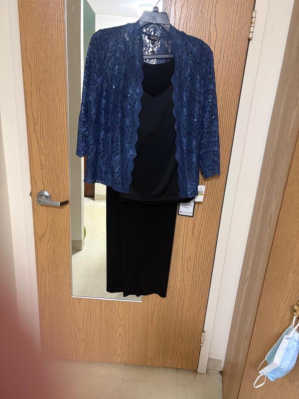 SL Fashions Women's 2-Pc. Lace Jacket & Midi Dress Set - Macy's