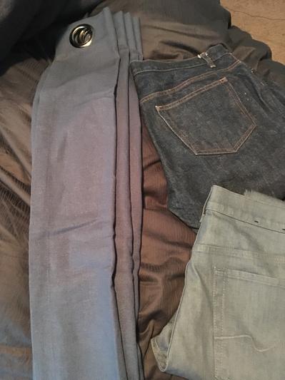 color comparison - dark denim, middle denim, navy duvet