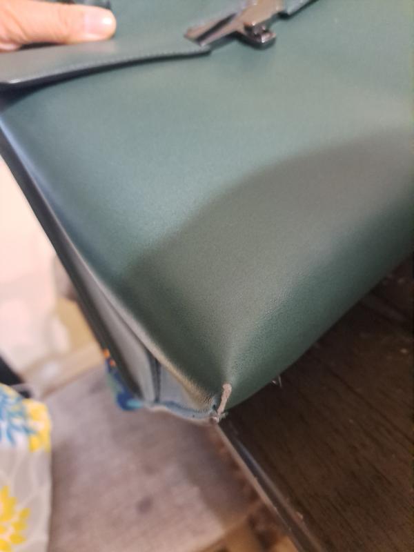 Corner peeling off from wear and tear