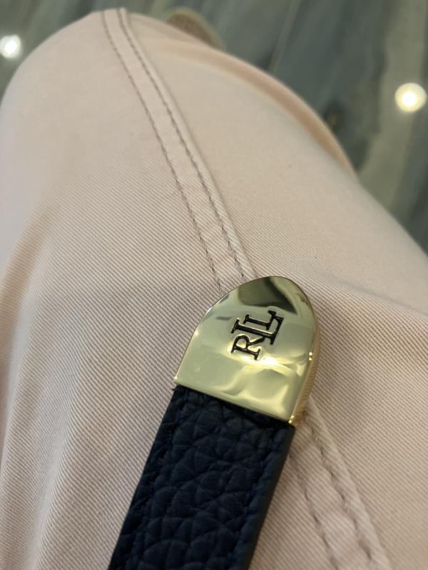LAUREN RALPH LAUREN PEBBLED LEATHER SKINNY BELT 幅細ベルト Lauren Ralph Lauren Women's Pebbled Leather Skinny Belt - Macy's