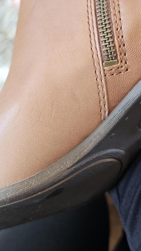 How i received my new boots. Marks, scuffs and discoloration.