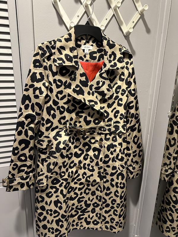 Women s Leopard Print Classic Trench Coat Created for Macy s Macy s