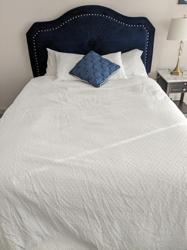 Charter Club Damask Designs top Diamond Dot 300 TC. Cotton KING Duvet & Shams White