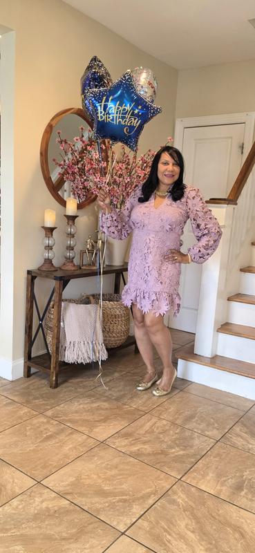 kensie Women's Heavy Floral-Lace Long-Sleeve Mini Dress - Macy's