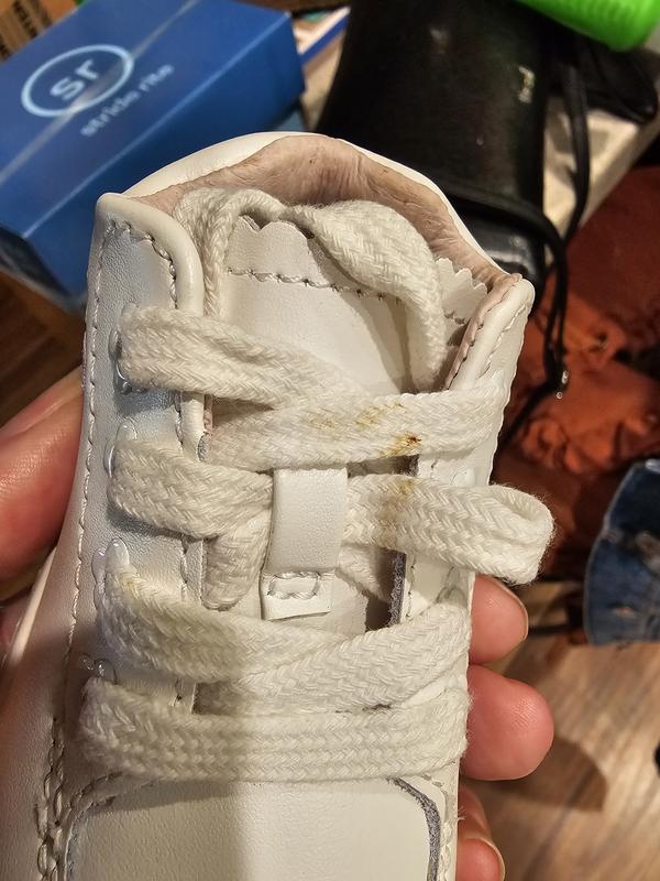 My son took the smaller pair, even though dirty also. I will return these.