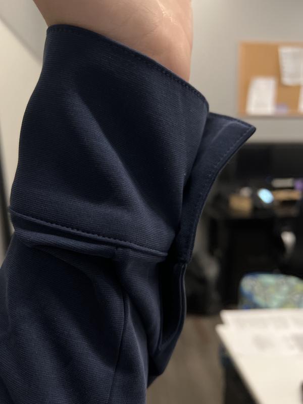 Cuff does flip out a bit while wearing