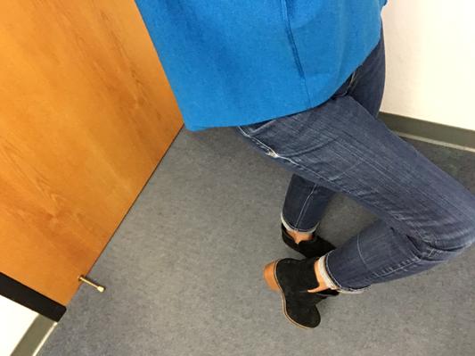 front view of the shoes